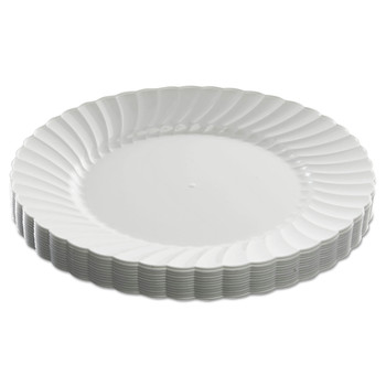  | WNA RSCW91512W 9 in. Diameter Classicware Dinnerware Plastic Plates - White (12/Pack)