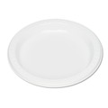 Plates | Tablemate 7644WH 7 in. Diameter Plastic Dinnerware Plates - White (125/Pack) image number 0