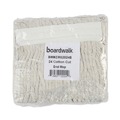 Mop Heads | Boardwalk BWKCM02024S #24 Banded Cotton Mop Heads - White (12/Carton) image number 3