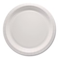 Perforated Roll & Hand Towels | SOLO HP10W Compostable Paper Dinnerware ProPlanet Seal Plate 10-in dia White (500/Carton) image number 1