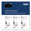 Toilet Tissue Dispensers | Kimberly-Clark Professional 09551 20.4 in. x 5.8 in. x 13.1 in. Cored JRT Jumbo Combo Tissue Dispenser - Smoke/Gray image number 8