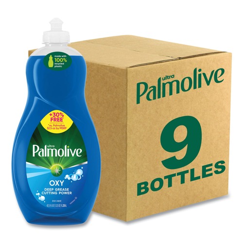 Dishwashing Detergents | Ultra Palmolive US04273A 32 oz. Bottle Oxy Dishwashing Liquid - Fresh Scent (9/Carton) image number 0