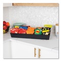 Condiment Organizers | Mind Reader SNACKORGT-BLK 12 in. x 24 in. x 3.25 in. 5-Compartment Anchor Collection Snack Organizer - Black image number 6