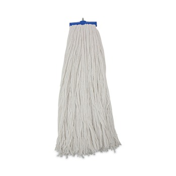 Boardwalk BWK732R 32 oz. Economical Lie-Flat Rayon Fiber Mop Head - White (12/Carton)