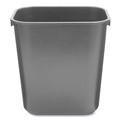 Indoor Waste Receptacles | Rubbermaid Commercial FG295500BLA 3.5-Gallon Rectangular Deskside Wastebasket - Black image number 0