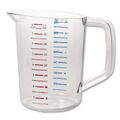 Cups | Rubbermaid Commercial FG321700CLR 2 qt. Bouncer Measuring Cup - Clear image number 0