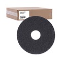 Floor Pads-Stripping | Boardwalk BWK4013BLA 13 in. Diameter Stripping Floor Pads - Black (5/Carton) image number 1