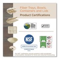 Food Trays & Liners | World Centric TR-SC-2S-LFS 5.7 in. x 8.2 in. x 0.6 in. Paper Fiber Trays - Natural (500/Carton) image number 2