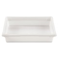 Food Storage Containers & Lids | Rubbermaid Commercial FG350800WHT 8.5 Gallon 26 in. x 18 in. x 6 in. Food Tote Boxes - White image number 1