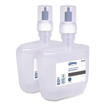  | Kleenex 34643 Super 1,200 mL Cassette Moisturizing Foam Hand Sanitizer - Unscented (2/Carton)