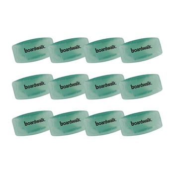Boardwalk EBCP012I072M02AAS8000 Toilet Bowl Clip - Cucumber Melon Scent, Green (12/Box)