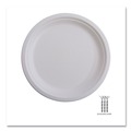 Plates | Eco-Products EP-P016NFA Vanguard 6 in. diameter Renewable and Compostable Sugarcane Plates - White (1000/Carton) image number 5