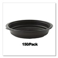 Food Containers & Lids | Anchor 4608532 32 oz. 8.5 in. Diameter x 1.92 in. Plastic MicroRaves Incredi-Bowl Base - Black (150/Carton) image number 3