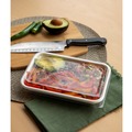 Food Containers & Lids | Eco-Products EP-SCRC107LID-R 10.82 in. x 10.71 in. x 1.83 in. Worldview 100% Recycled Content Plastic Lid - Clear (200/Carton) image number 2