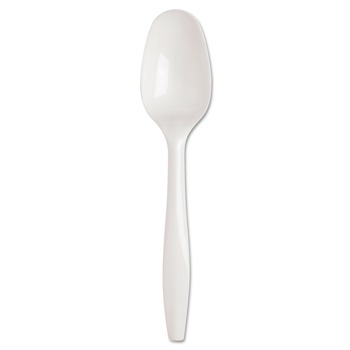 Dixie SSS21P SmartStock Series-B 5.5 in. Mediumweight Plastic Cutlery Teaspoons Refill - White (40/Pack, 24 Packs/Carton)