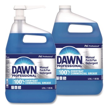 DISHWASHING DETERGENTS | Dawn Professional 80763059 1 gal. Manual Pot and Pan Dish Detergent with Pump - Original Scent (2/Carton)