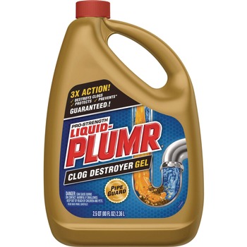 DRAIN CLEANERS | Liquid Plumr 00228 80 oz. Gel Pro-Strength Full Clog Destroyer Plus PipeGuard