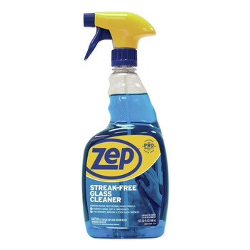  | Zep Commercial ZU112032 32 oz Spray Bottle Streak-Free Glass Cleaner - Pleasant Scent