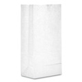 Grocery Bags | Ross & Wallace Paper Products 120306500PK/BL 5.88 in. x 3.63 in. x 11 in. #6 Size Grocery Paper Bags - White (500/Bundle) image number 2