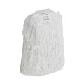 Mop Heads | Boardwalk BWK216RCT 16 oz. Rayon Premium Cut-End Wet Mop Heads - White (12/Carton) image number 1
