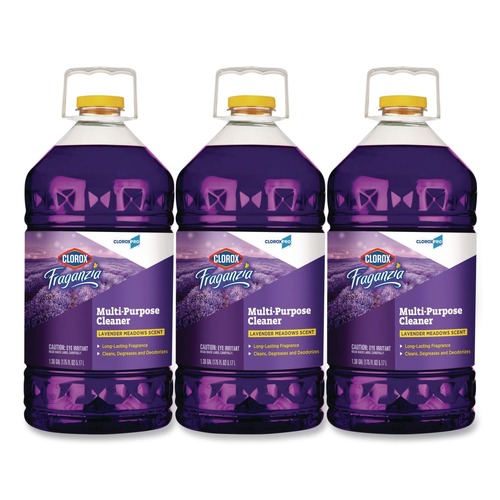 All Purpose Cleaners & Degreasers | Clorox 60614CT 175 oz. Bottle CloroxPro Fraganzia Multi-Purpose Cleaner - Lavender Meadows Scent (3/Carton) image number 0