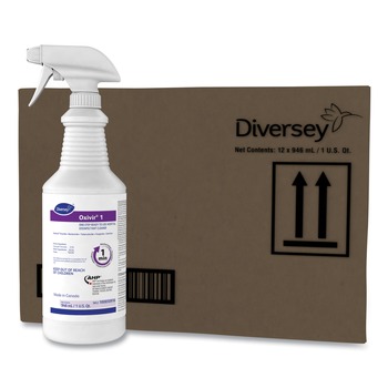 Diversey Care 100850916 32 oz. Spray Bottle Oxivir 1 RTU Disinfectant Cleaner (12/Carton)