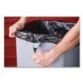 Indoor Waste Receptacles | Rubbermaid Commercial 2143862 Universal Square Trash Can with Swing Lid 23 gal Plastic Gray image number 2