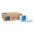 Cleaning Cloths & Wipes | Tork 192183 11.75 x 14.75 1-Ply Small Pack Foodservice Cloth - Blue/White/Unscented (4/Carton) image number 0