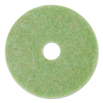 FLOOR PADS STRIPPING | 3M 5000-20 20 in. Diameter Low-Speed TopLine Autoscrubber Floor Pads 5000 - Green/Amber (5/Carton)