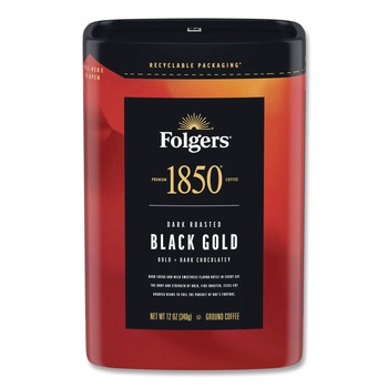 Folgers 2550012722 12 oz Bag Black Gold Coffee