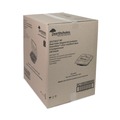 Food Storage Containers & Lids | Pactiv Corp. DC109330B000 34 oz. 3 Compartment Base/Lid 10.5 in. x 9.5 in. x 3 in. Vented Dual Color Microwavable Plastic Hinged Lid Container - Black/Clear image number 4