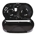 Toilet Tissue Dispensers | Boardwalk R4070BKBW 20.25 in. x 6 in. x 12.25 in. Jumbo Twin Toilet Tissue Dispenser - Black image number 4