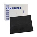Low-Density Trash Bags | Boardwalk H7658HBK 38 in. x 58 in. 0.7 mil 60 gal. Linear Low Density Industrial Can Liners - Black (100/Carton) image number 1