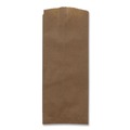 Liquor Bags | Ross & Wallace Paper Products 020331500PK/BL 4 in. x 2.5 in. x 11.5 in. 35# Basis Weight Merchandise Size Grocery Paper Bags - Brown (500/Bundle) image number 4