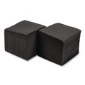 Beverage Napkins | Hoffmaster 020212 10 in. x 10 in. 1-Ply Beverage Napkins - Black (1000/Carton) image number 1