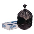 Repro Trash Bags | Boardwalk X7658AKKR01 38 in. x 58 in. 60 gal. 1.5 mil Reprocessed Resin Perforated Roll Can Liners - Black (100/Carton) image number 3