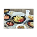 Food Containers & Lids | Pactiv Corp. NC718B Newspring VERSAtainer 6 in. Diameter 16 oz Plastic Microwavable Containers - Black/Clear (150/Carton) image number 5