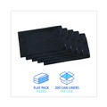 Low-Density Trash Bags | Boardwalk H6036HBK 30 in. x 36 in. 30 gal. 0.65 mil Linear Low Density Industrial Flat Pack Can Liners - Black (200/Carton) image number 4