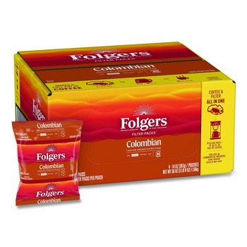 Folgers 2550010107 1.4 oz. 100% Colombian Coffee Filter Packs (40/Carton)