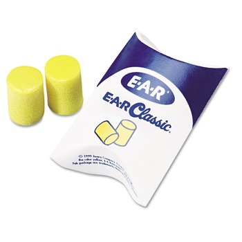 PRODUCTS | 3M 310-1001 E-A-R Pillow Pack Classic Uncorded Earplugs (200/Box)