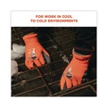 Work & Welding Gloves | Ergodyne 17624 ProFlex 7401 Coated Lightweight Winter Gloves - Large Orange (1-Pair) image number 2