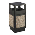 Indoor Waste Receptacles | Safco 9472NC Canmeleon 38-Gallon Side-Open Aggregate Panel Receptacles - Black image number 0