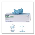 Janitorial Disposable & Single Use Gloves | Boardwalk 382XXLCTA 9.5 in. 5 mil Disposable Examination Nitrile Gloves - XX-Large/Blue (1000/Carton) image number 7