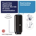 Soap Dispensers | Tork 571608 4.4 x 4.5 x 11.5 Skincare Dispenser with Intuition Sensor - Black image number 1