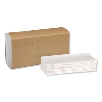 Tork MB540A Universal 9.13 x 9.5 1-Ply Multifold Hand Towel - White (16/Carton)
