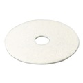 Floor Pads-Cleaning, Buffing & Polishing | 3M 4100-17 17 in. Low-Speed Super Polishing Floor Pads - White (5/Carton) image number 1