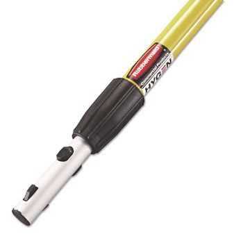  | Rubbermaid Commercial HYGEN FGQ75500YL00 48 in. - 72 in. HYGEN Quick-Connect Extension Handle - Yellow/Black
