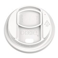 Cup Lids | Dixie DSL9542 Smart Top Reclosable Lids for Hot Cups, Fits 10 oz to 20 oz Cups - White (1000/Carton) image number 0