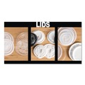 Cup Lids | WinCup 222077 Slotted Plastic Lids for 8 oz to 10 oz Hot Cups and Bowls - Translucent (1000/Carton) image number 2