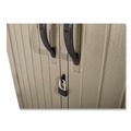Storage | Rubbermaid FG5L3000SDONX Vertical Storage Shed 53 cu ft 2.5 ft x 4 ft x 7 ft Sandstone/Faint Maple image number 2